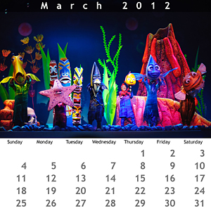 March 2012 Jewel Case Calendar