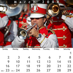 March 2008 Jewel Case Calendar