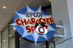 Epcot Character Spot Sign